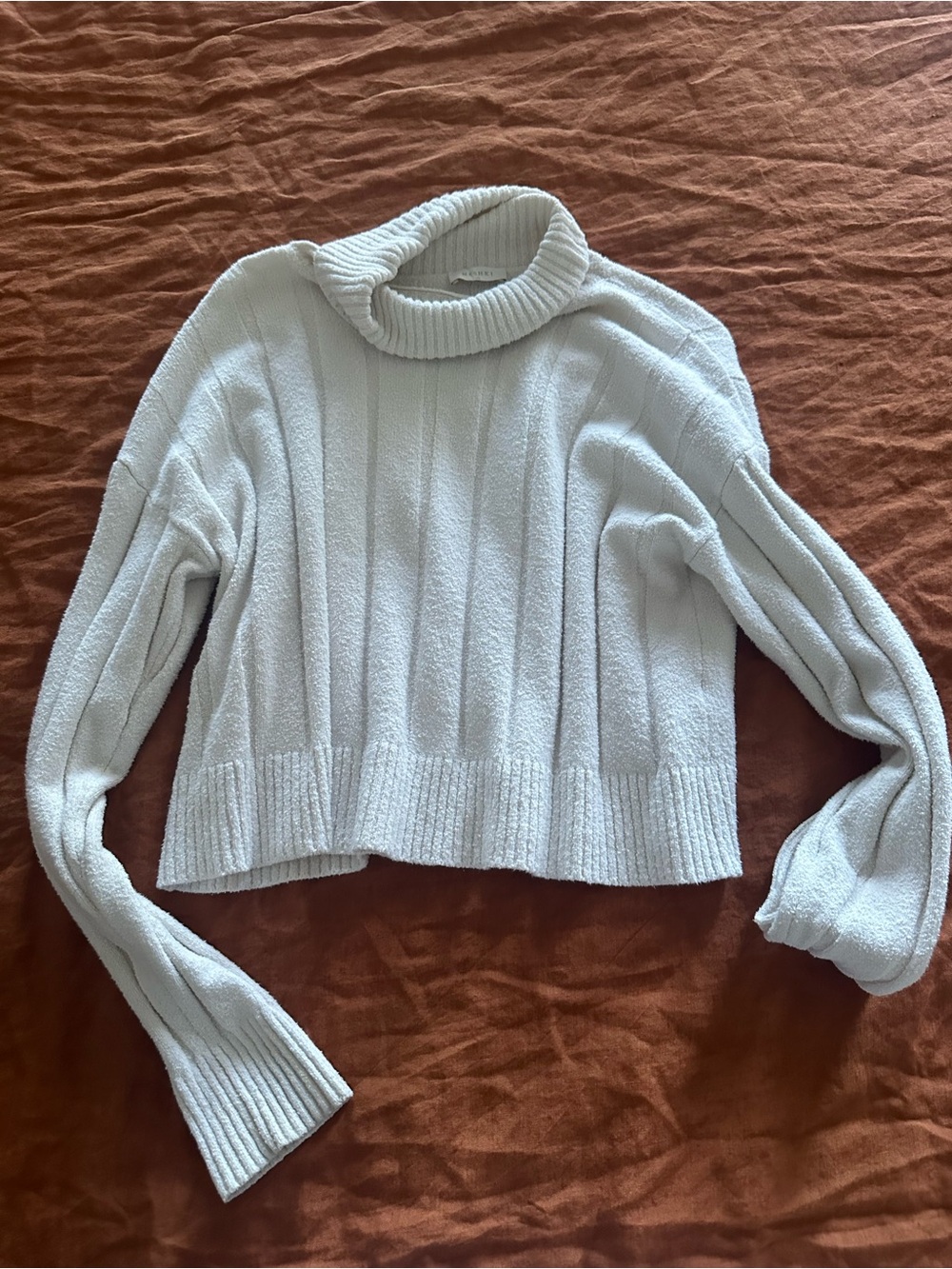 Meshki Cream Cable Kit Turtle Neck Sweater